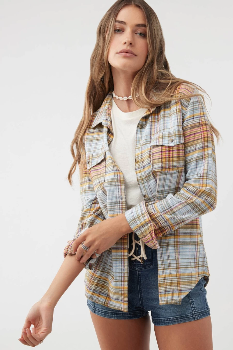 O'Neill Women's Chambray Nash Flannel Shirt