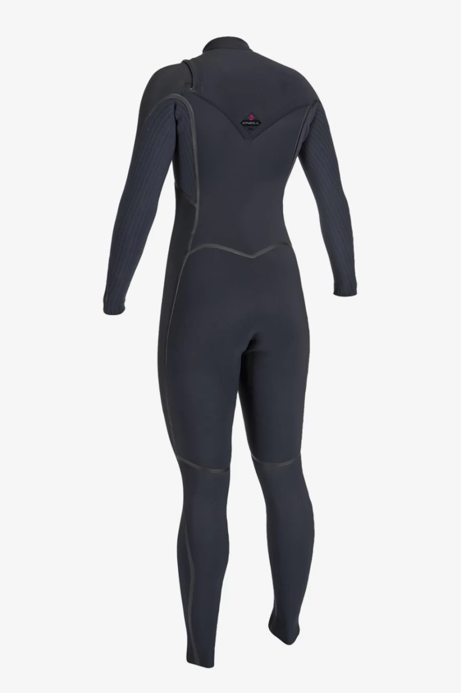 O'Neill Women's Hyperfreak Fire 3/2mm Chest Zip Full Wetsuit - Black/Black (Blk/Blk)