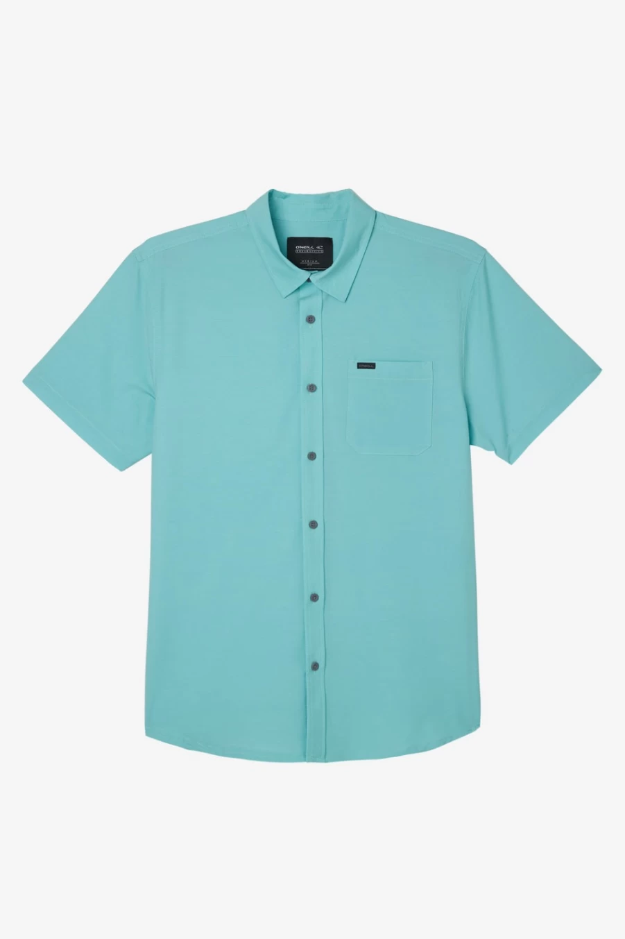 O'Neill Men's TRVLR UPF Traverse Solid Standard Shirt in Aquawash