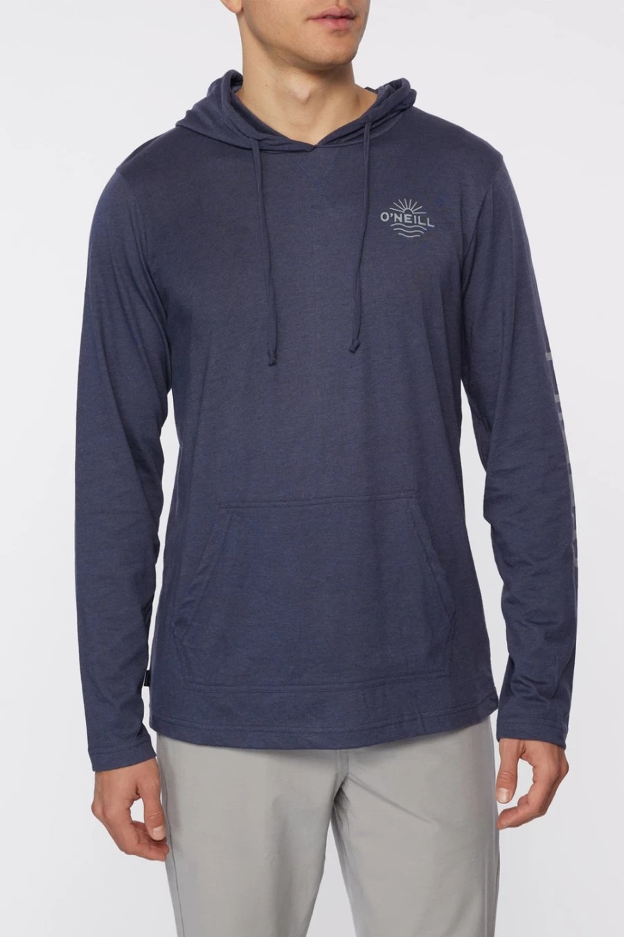 O'Neill Men's Navy Trvlr Holm Snap Knit Pullover Sweater