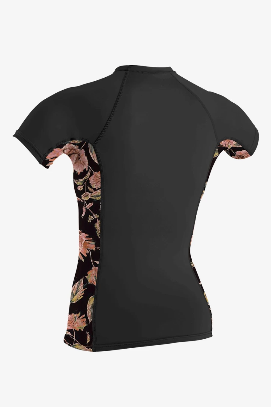 O'Neill Women's Short Sleeve Rash Guard with Side Print - UPF Sun Protection Swim Shirt