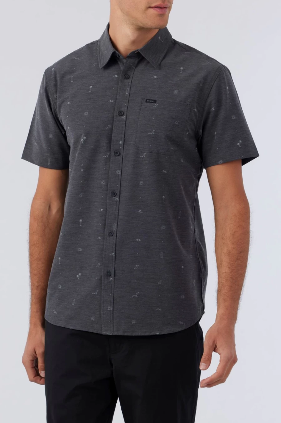 O'Neill Men's TRVLR UPF Traverse Standard Shirt - Black2