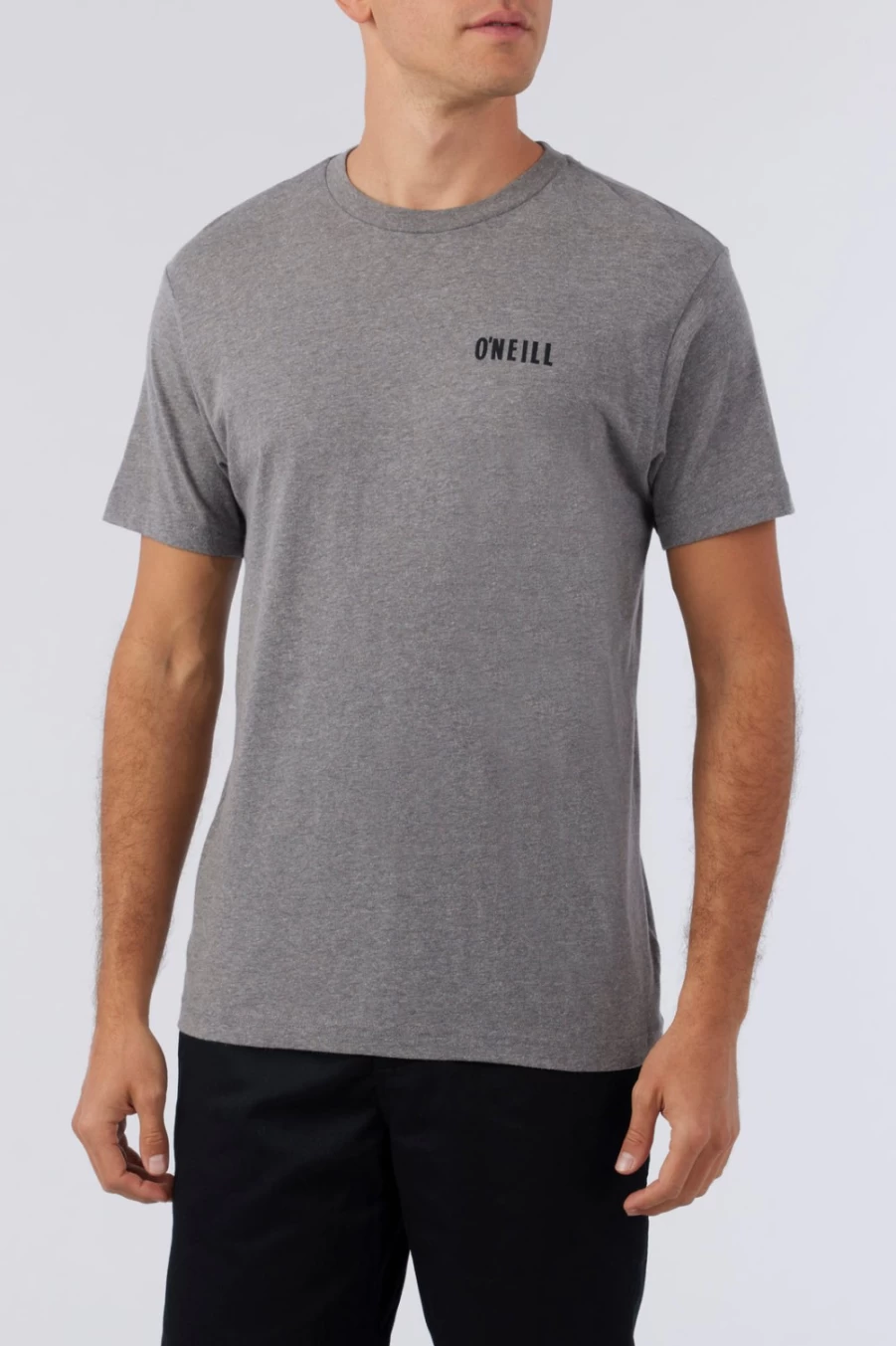 O'Neill Men's Castoff Tee - Heather Grey Relaxed Fit T-Shirt