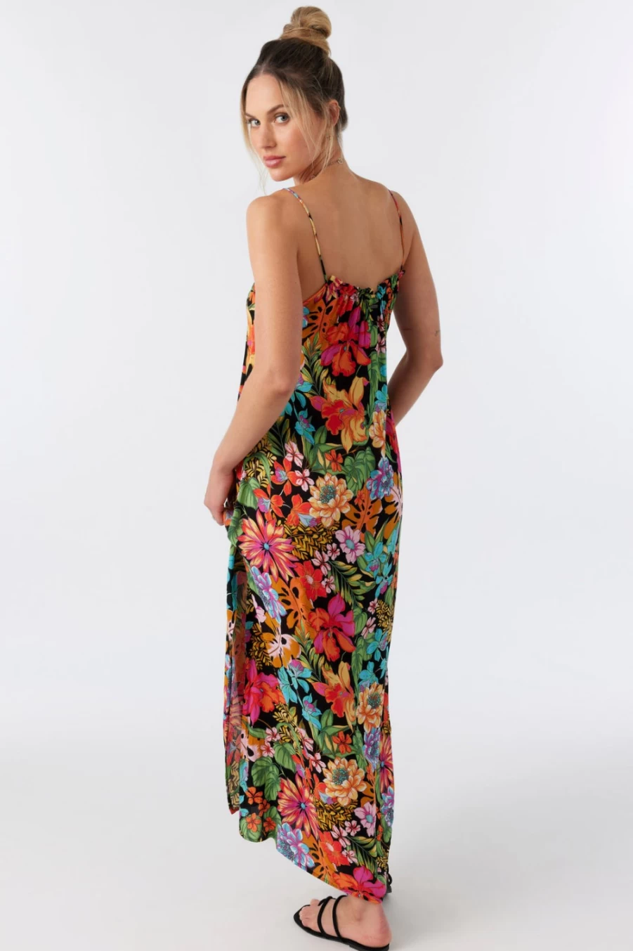 O'Neill Women's Multicolored Rainn Maxi Dress - Stylish Flowy Summer Beach Dress