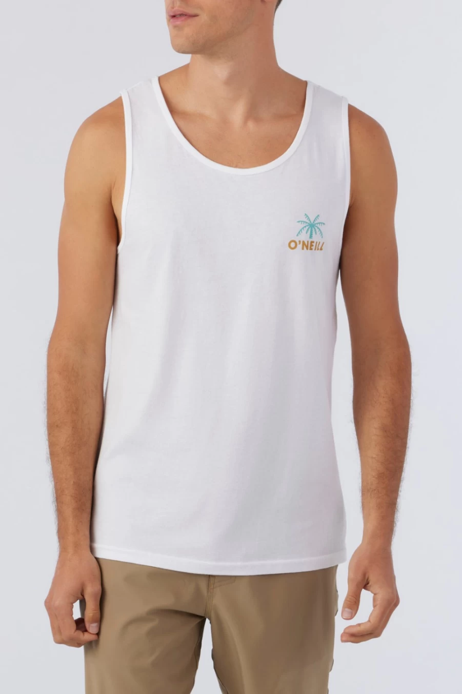 O'Neill Men's Shine Tank Top - White Athletic Performance Shirt