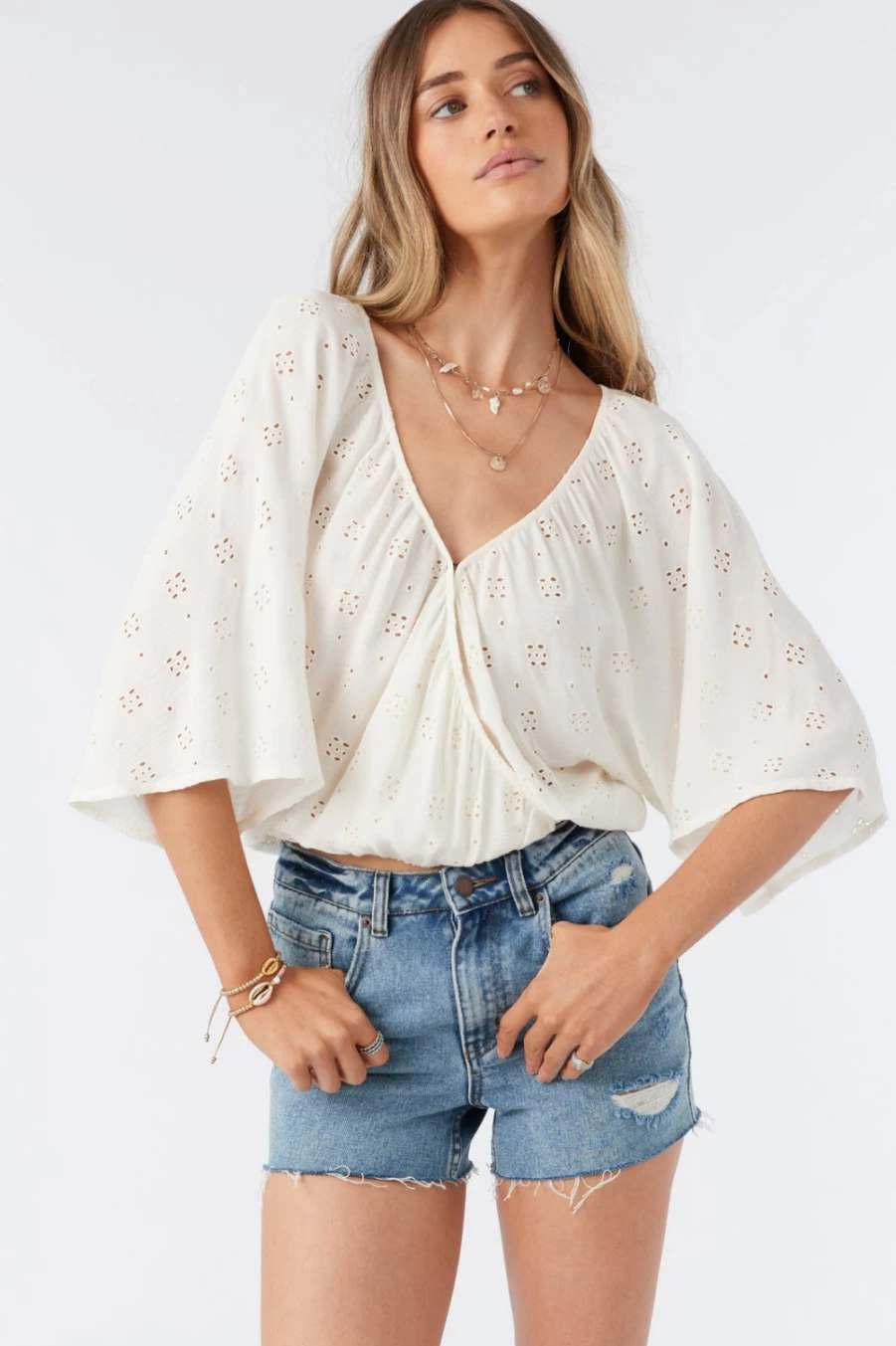 O'Neill Women's Inda Top Winterwhite - Stylish Casual Wear for Women