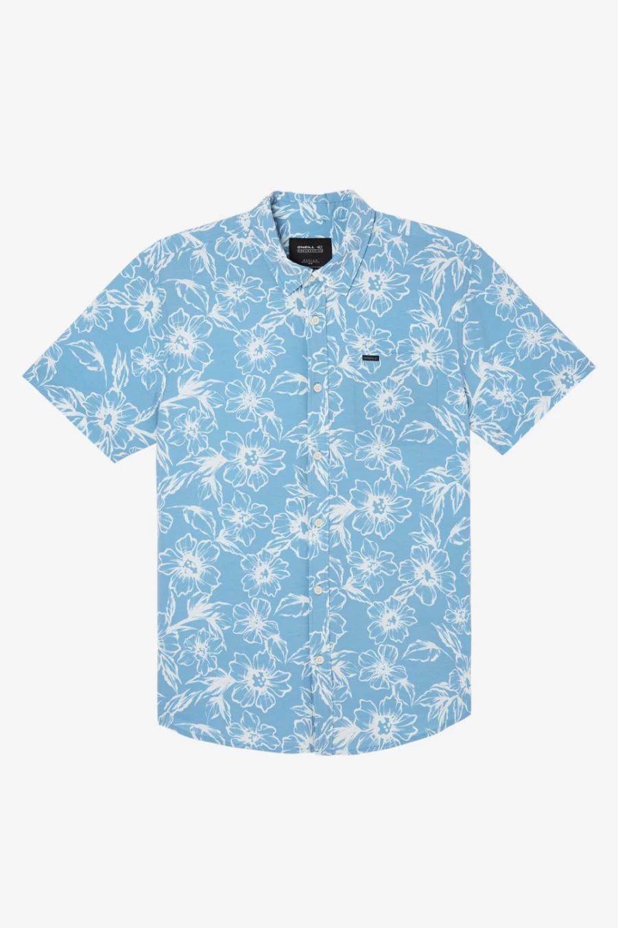 O'Neill Men's TRVLR UPF Traverse Standard Shirt in Blueshadow - Sun Protection Travel Shirt
