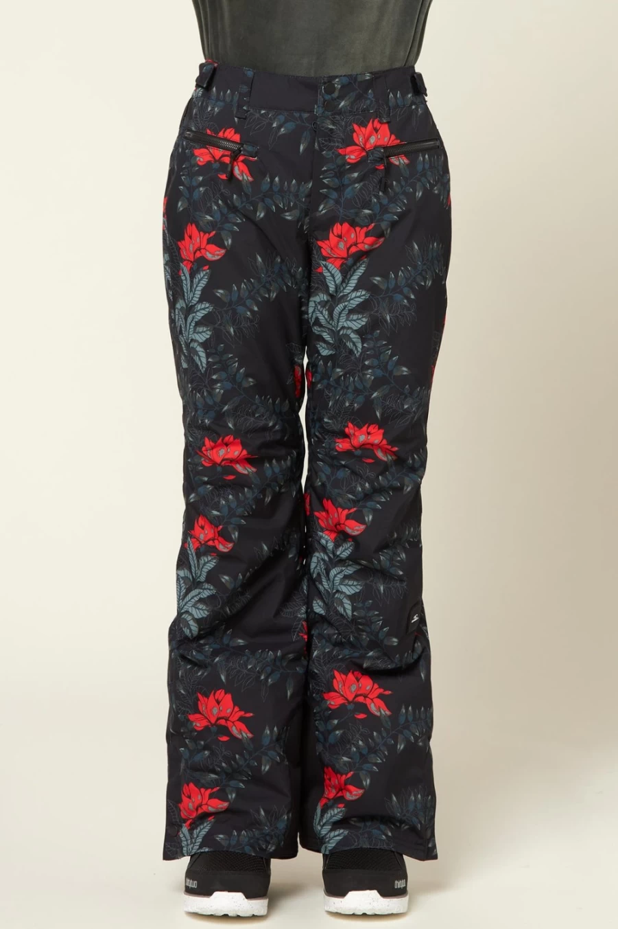 O'Neill Women's Glamour Pants - Black/Green Outdoor Adventure Trousers