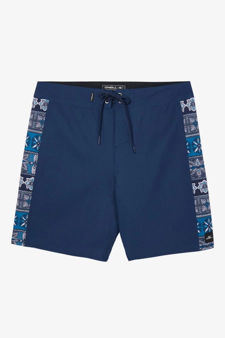O'Neill Men's Hyperfreak Mysto 18" Boardshorts - Navy Side Panel Swim Trunks