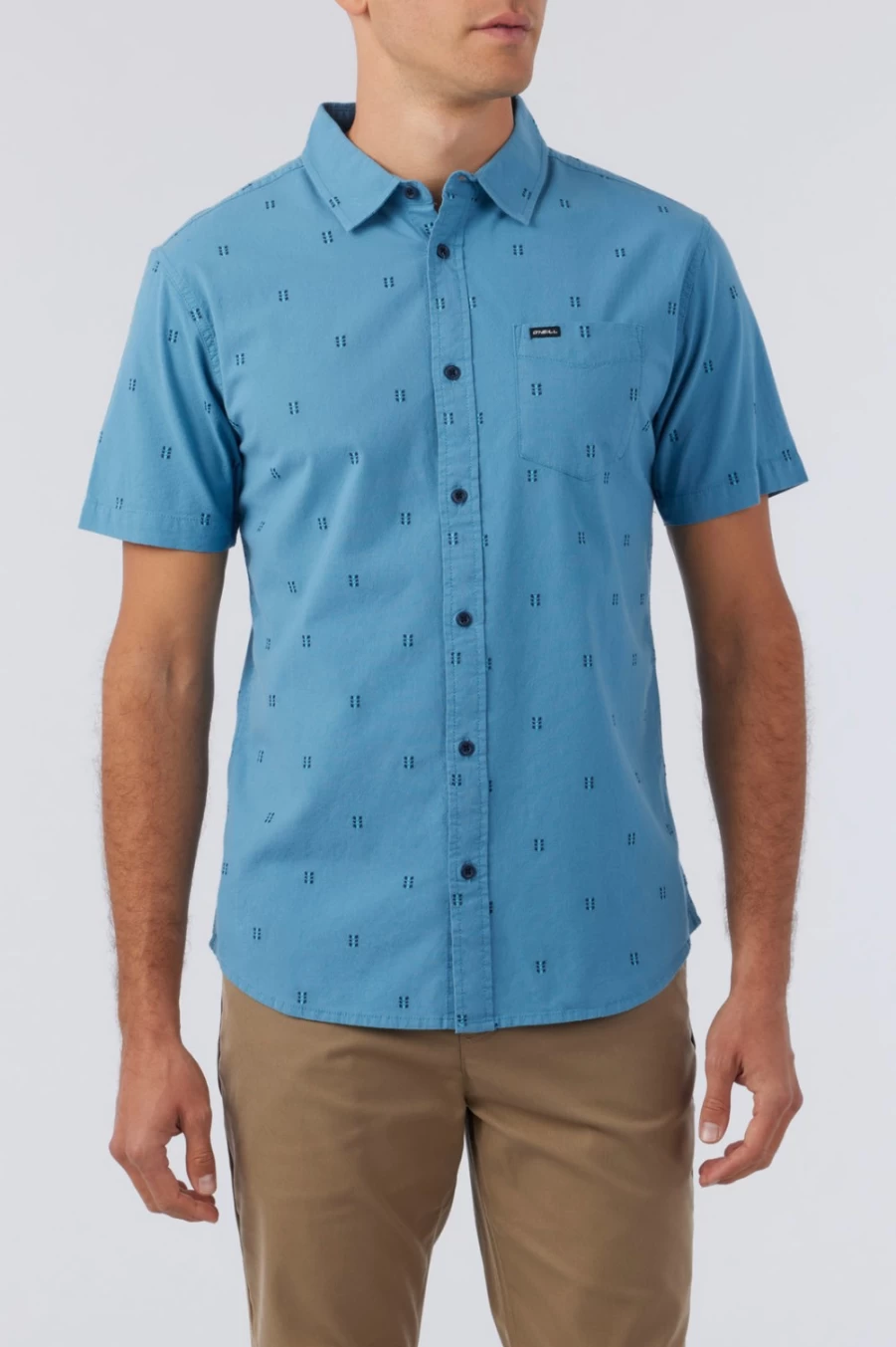 O'Neill Men's Blueshadow Stretch Dobby Standard Shirt