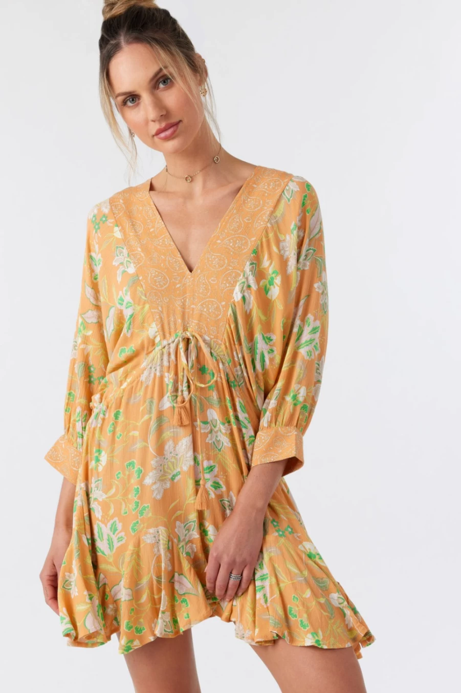 O'Neill Women's Joyce Dress in Tangerine - Stylish & Comfortable Summer Wear