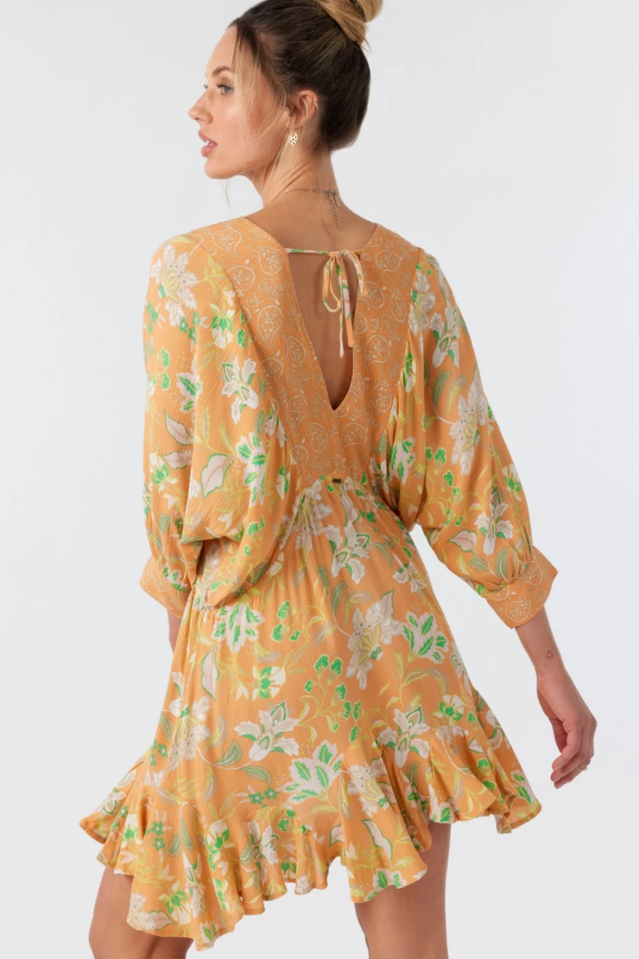 O'Neill Women's Joyce Dress in Tangerine - Stylish & Comfortable Summer Wear