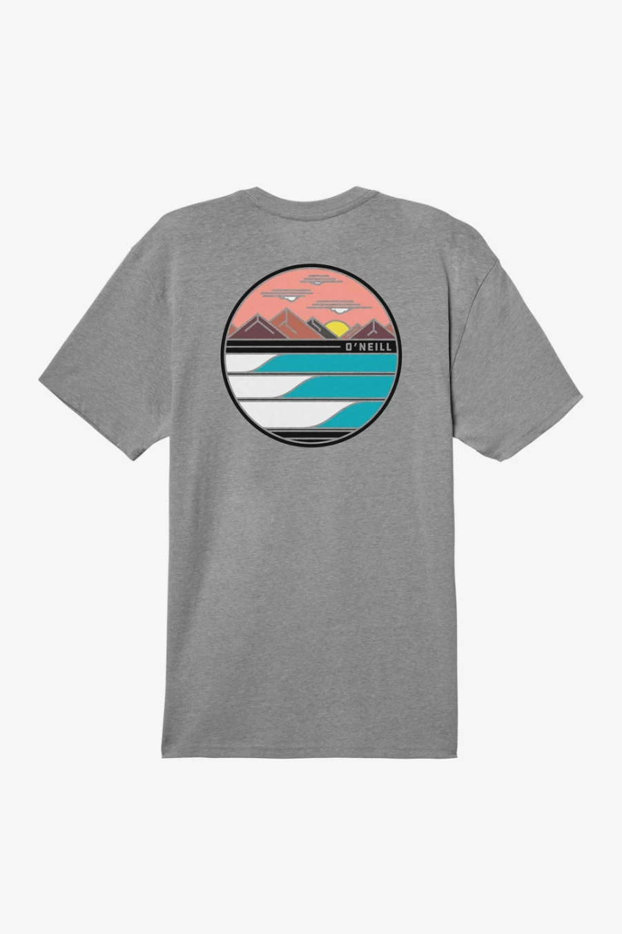 O'Neill Men's Heather Grey Motionless Tee - Comfortable Casual Short Sleeve Shirt