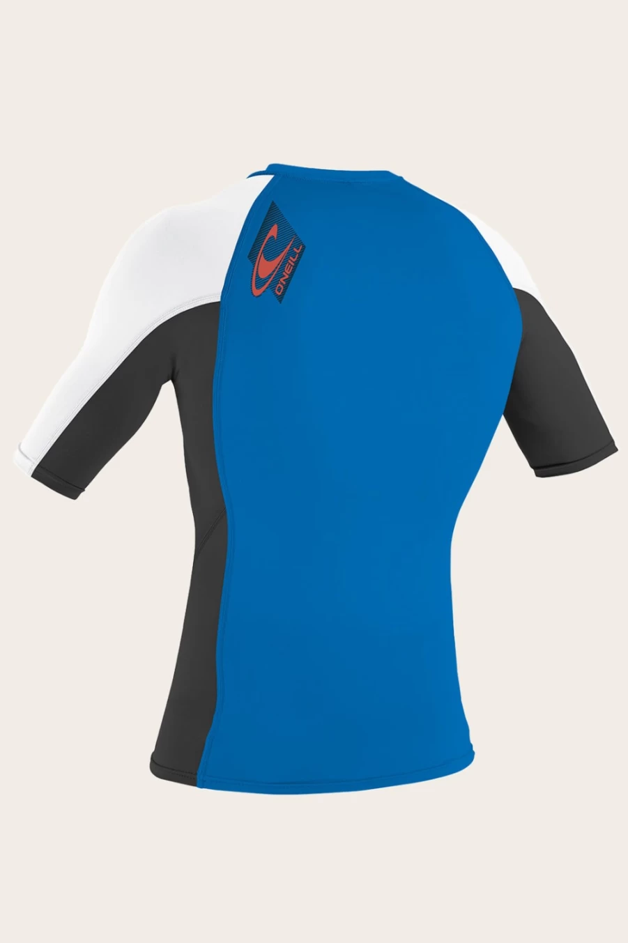 O'Neill Men's Youth Premium Skin S/S Rash Guard - Ocean/Black/White