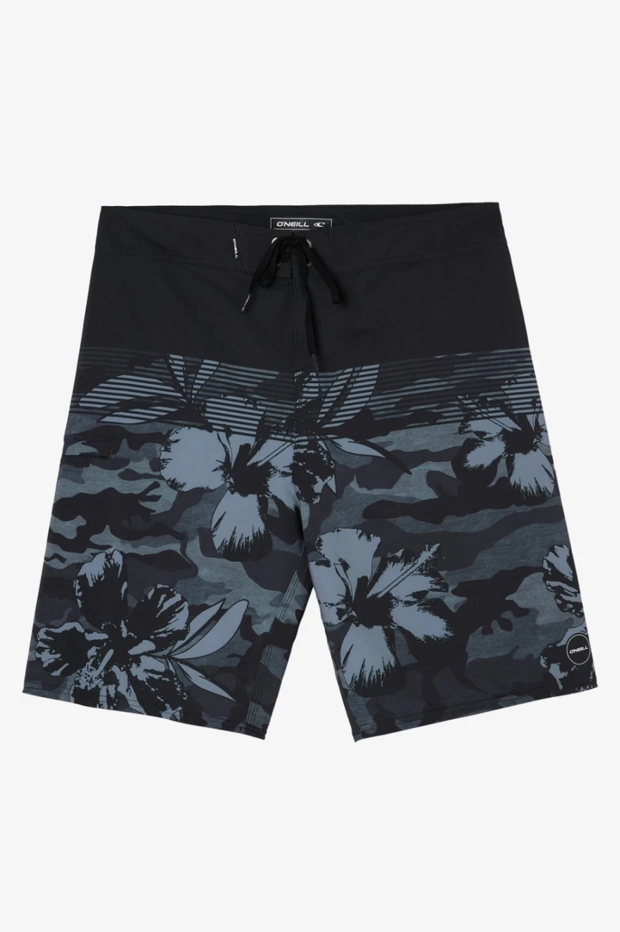 O'Neill Men's Hyperfreak Variety 20" Boardshorts - Blackcamo Swim Trunks for Surfing & Swimming