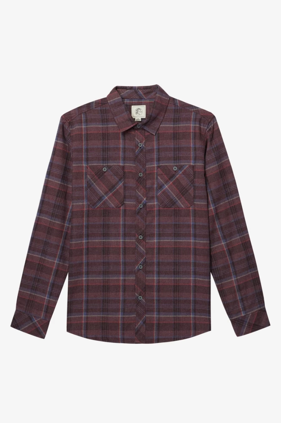 O'Neill Men's Huklbry Mythic Sessions Flannel Shirt - Classic Plaid Button-Up for Men