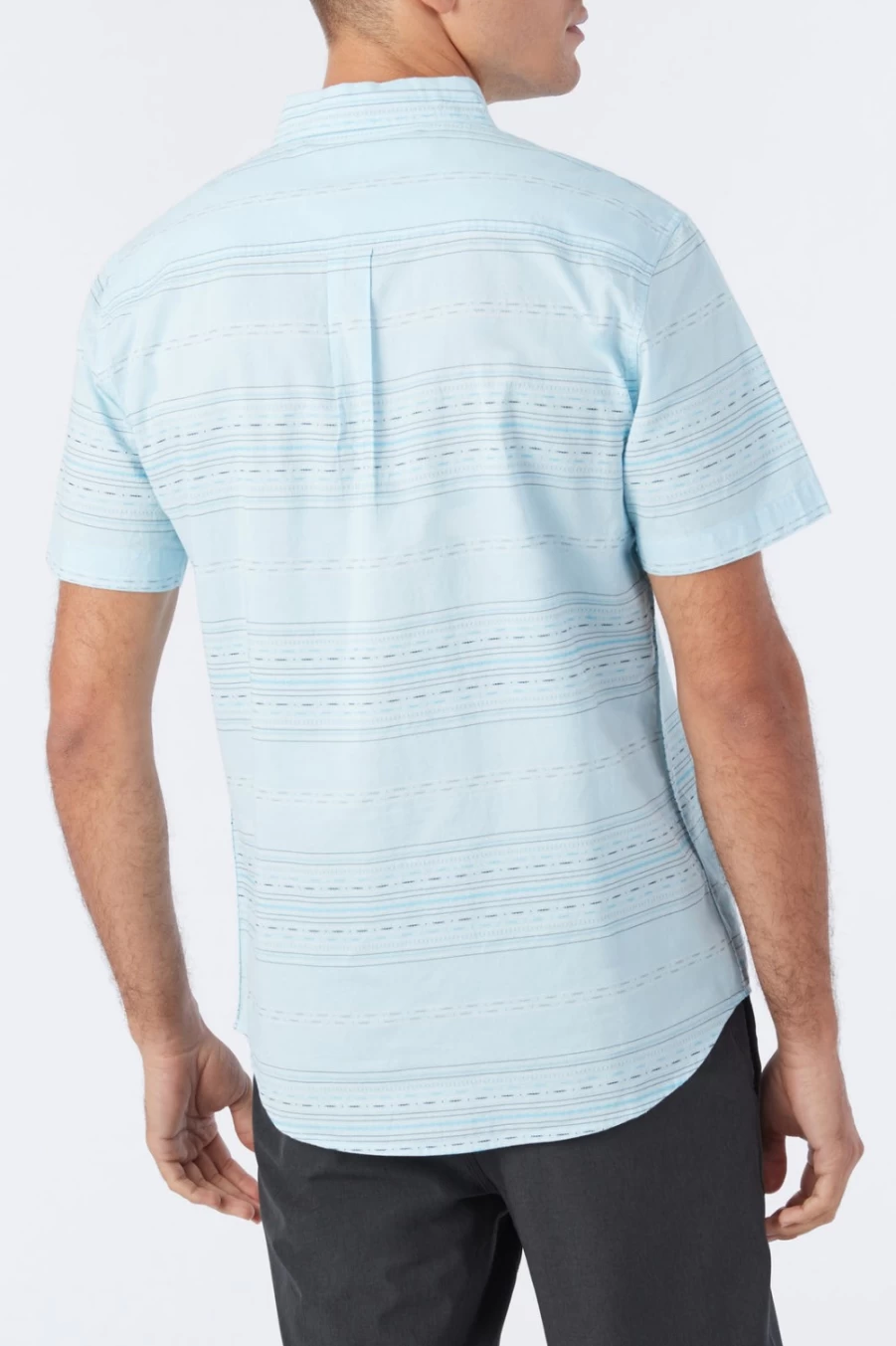 O'Neill Men's Sky Blue Seafaring Stripe Standard Shirt - Classic Nautical Style