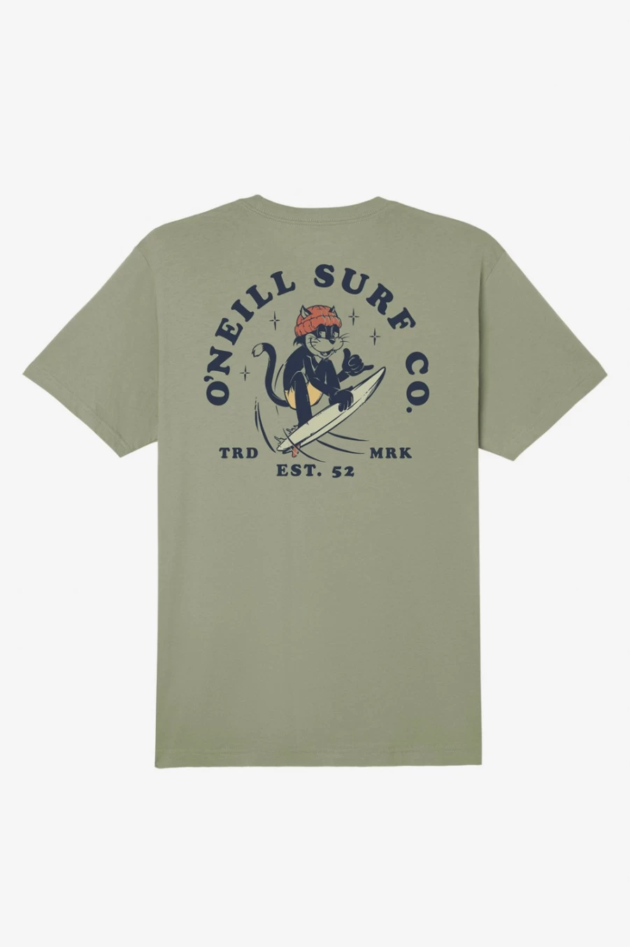 O'Neill Men's Military Green Sup Bro Tee - Casual Short Sleeve T-Shirt