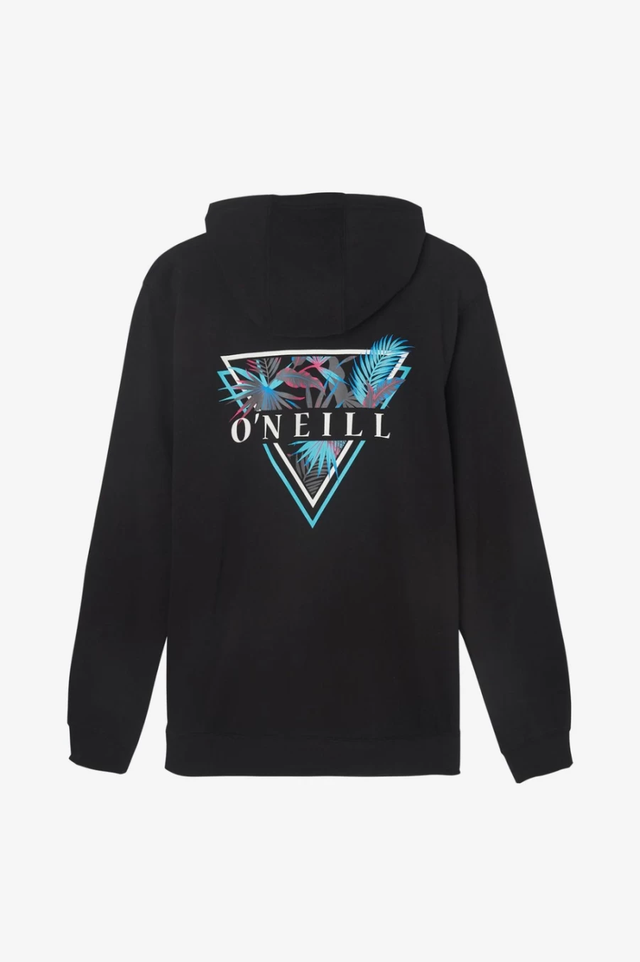 O'Neill Men's Black Fifty Two Print Fill Pullover Fleece Jacket