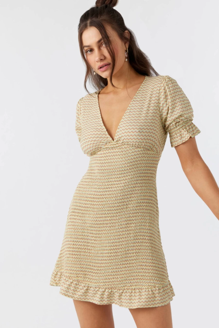 O'Neill Women's Dalia Dress in Straw - Stylish Summer Casual Wear