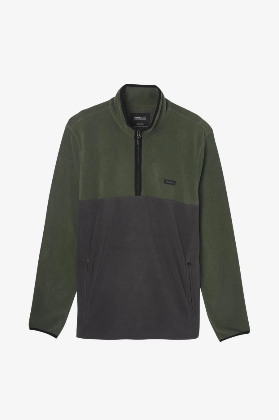 O'Neill Men's Trvlr Conway Fleece Jacket in Olive - Lightweight & Comfortable Travel Outerwear