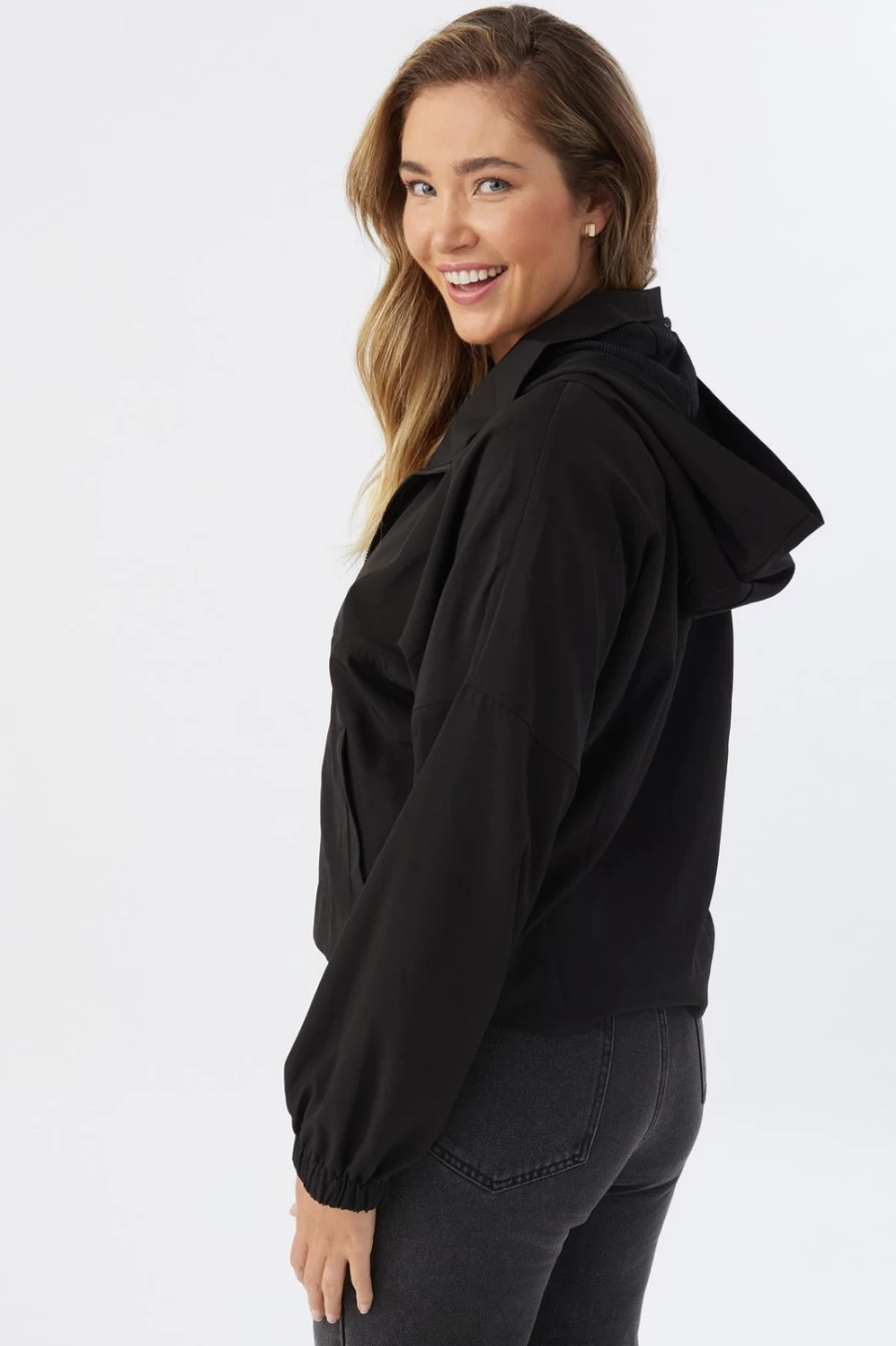 O'Neill Women's Layton Hybrid Jacket - Black Water-Resistant Outdoor Coat