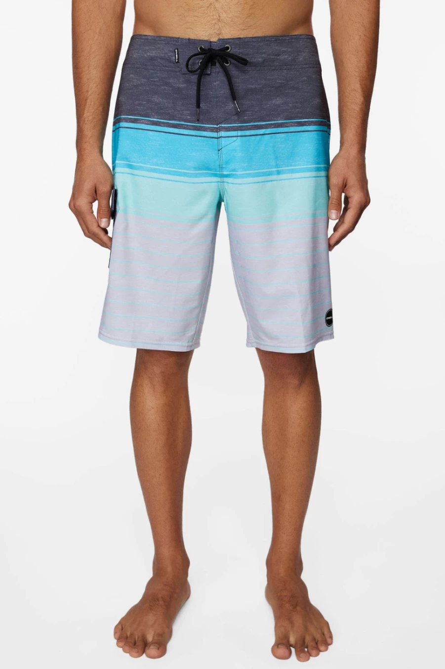 O'Neill Men's Hyperfreak Divergent 21" Boardshorts - Graphite