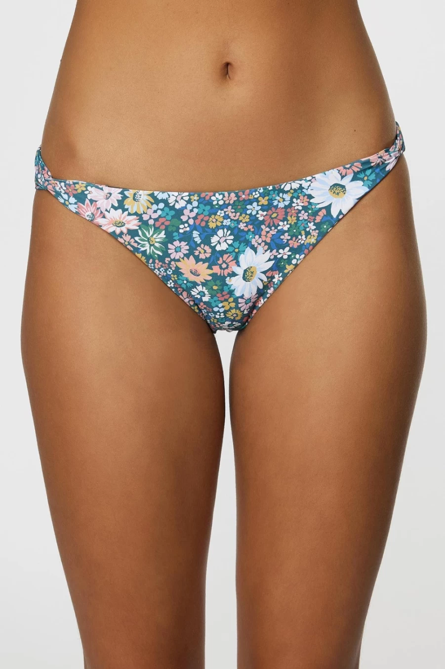 O'Neill Women's Eliza Ditsy Sunset Twist Side Bottoms in Slate