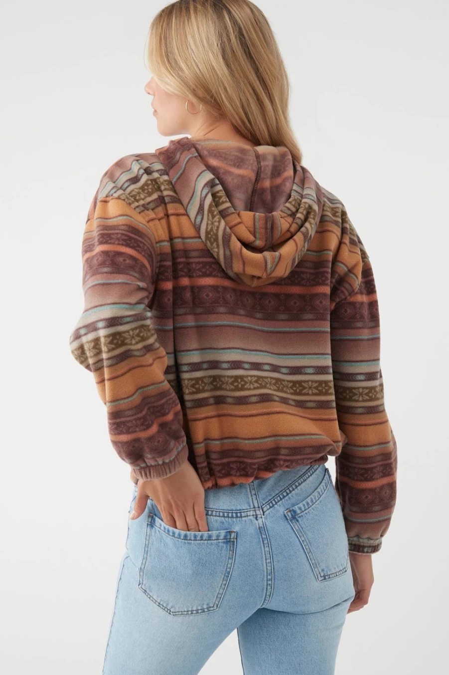 O'Neill Women's Kanya Superfleece Pullover - Brown Fleece Hoodie for Winter Warmth