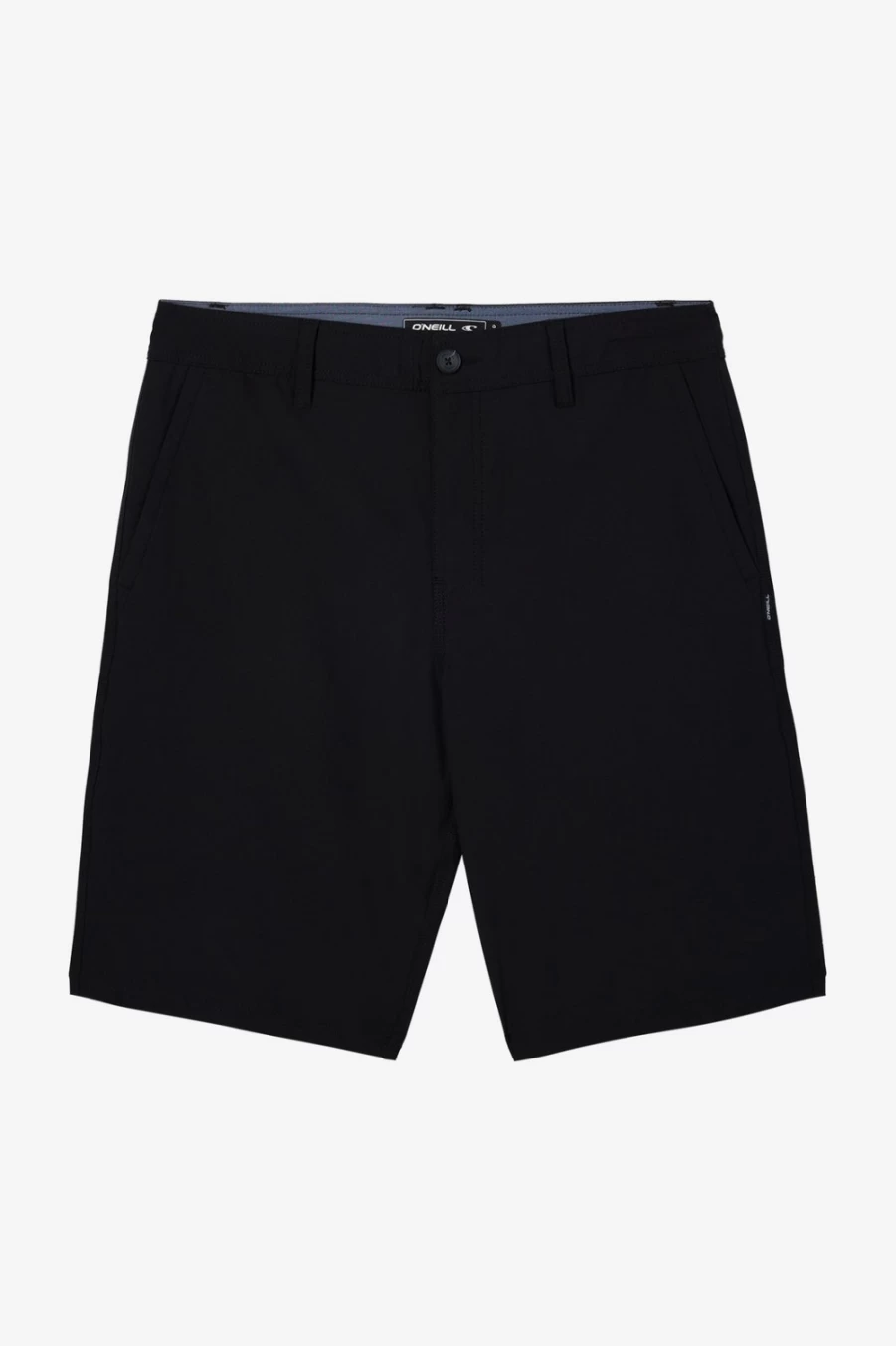 O'Neill Men's Reserve Solid Black 21" Hybrid Shorts
