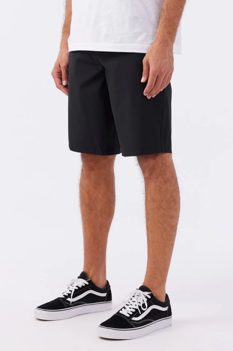 O'Neill Men's Reserve Solid Black 21" Hybrid Shorts