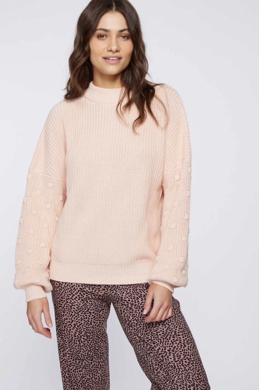O'Neill Women's Lucky Lady Sweater in Blush - Cozy Knit Pullover for Women