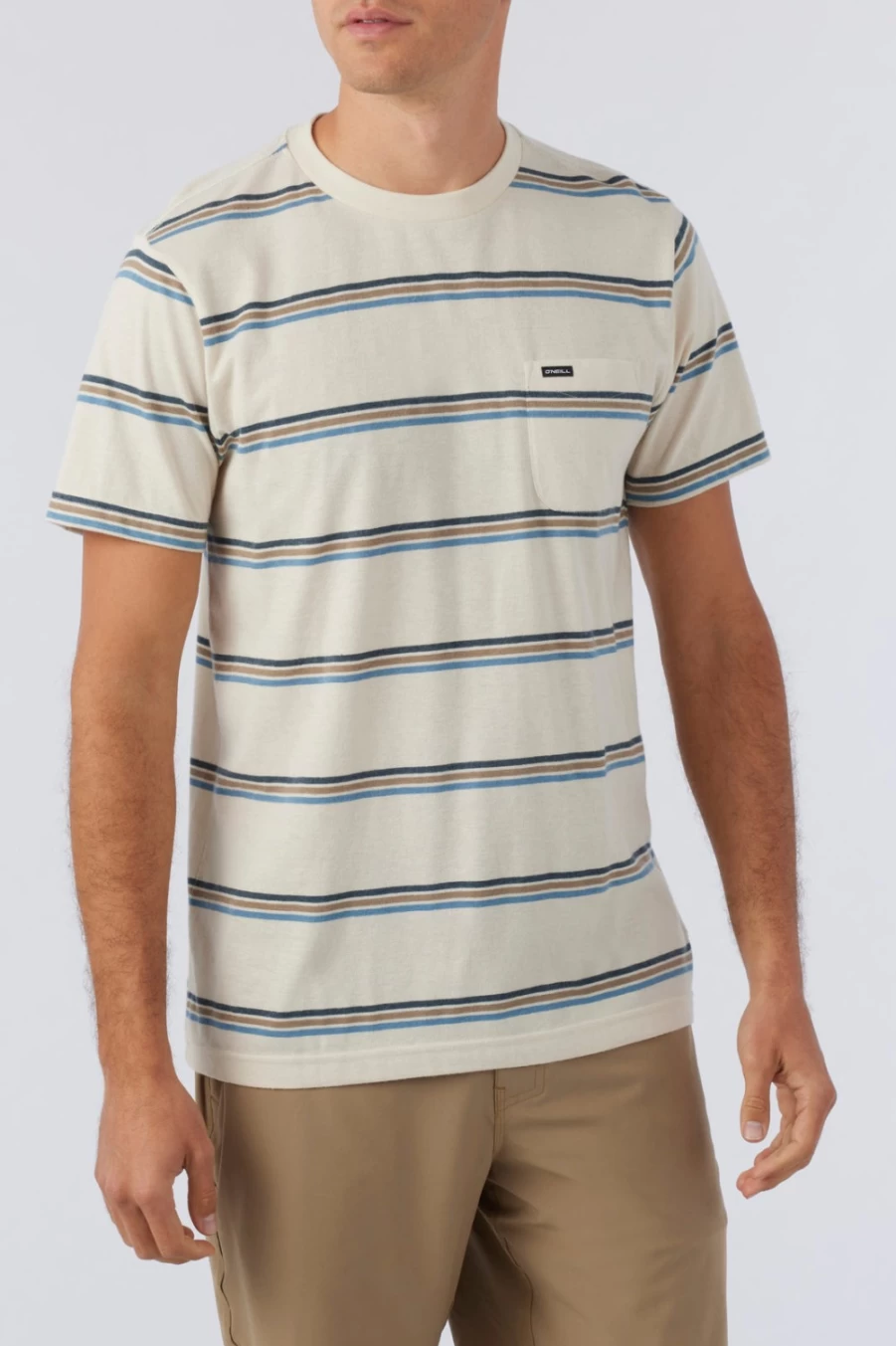 O'Neill Men's Smasher Tee - Cream Casual Short Sleeve T-Shirt