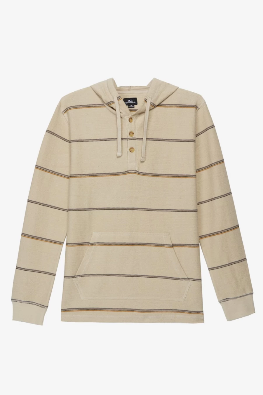 O'Neill Men's Light Khaki Baja Fleece Pullover Hoodie