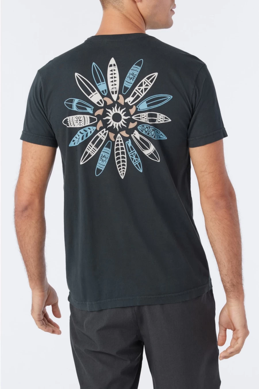 O'Neill Men's Dark Charcoal Quiver Tee - Comfortable Casual Short Sleeve Shirt