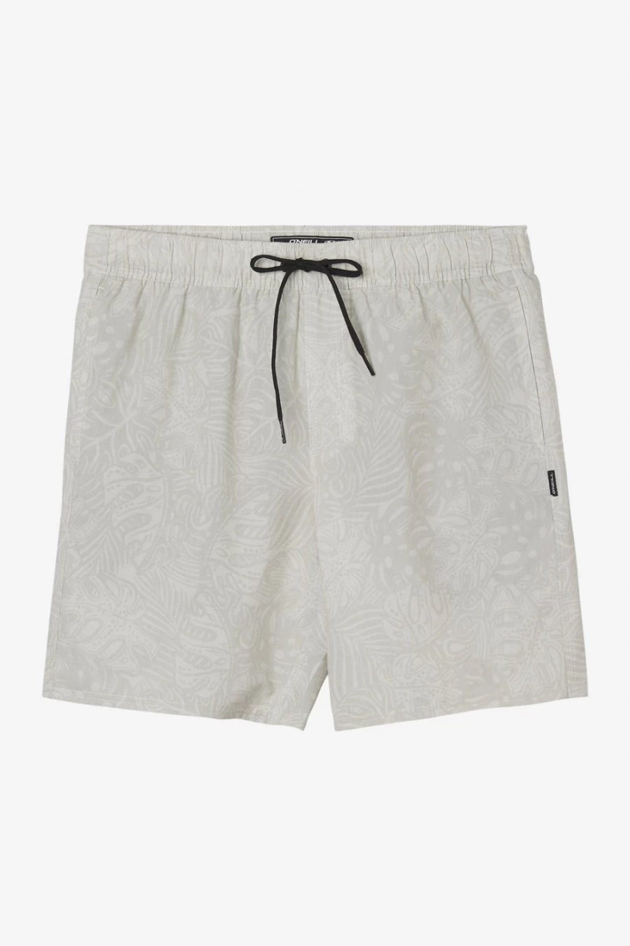 O'Neill Men's Light Khaki Hybrid Shorts - 18" E-Waist Stockton Print