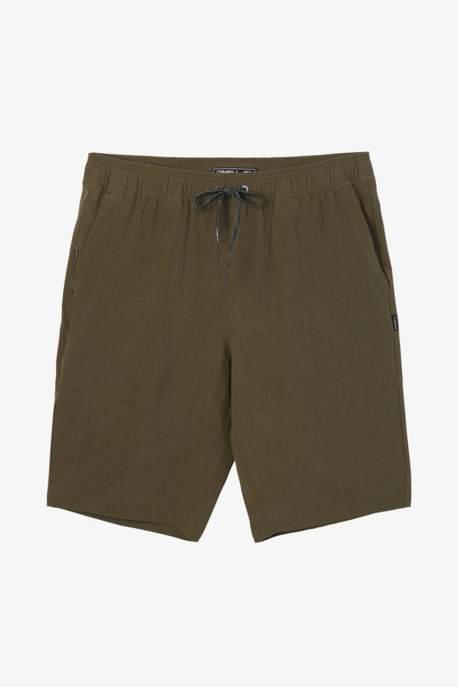 O'Neill Men's Army Green Reservoir E-Waist 21" Hybrid Shorts
