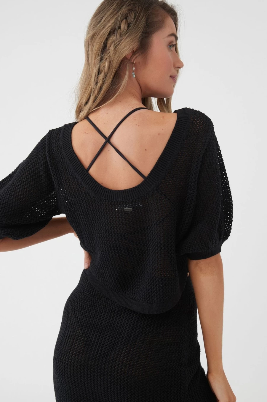 O'Neill Women's Erin Black Top Cover-Up | Swimwear Beachwear
