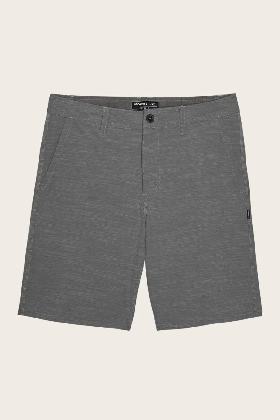 O'Neill Men's Grey Locked Slub 20" Hybrid Shorts