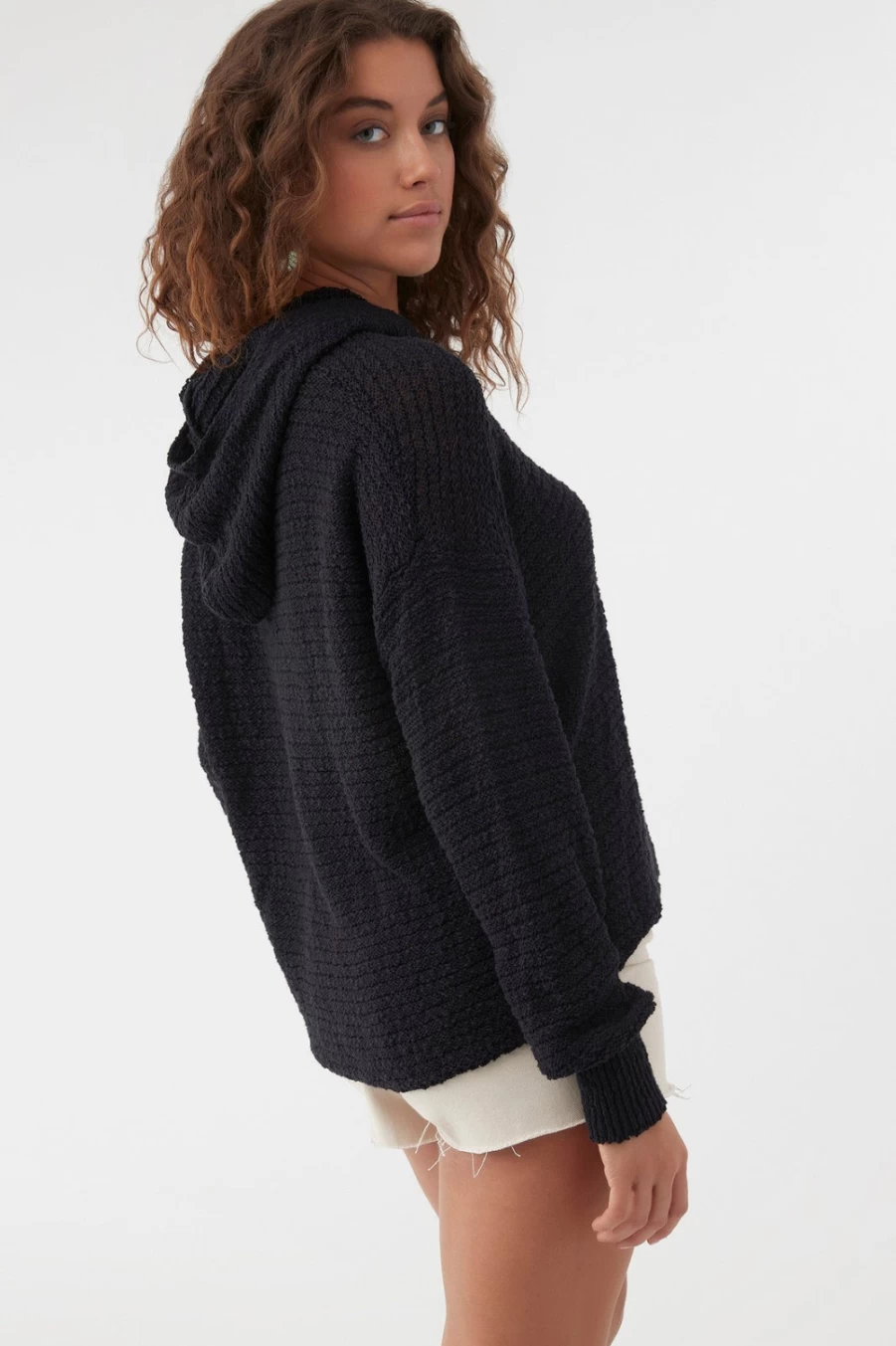 O'Neill Women's Magic Hour Black Sweater - Cozy Knit Pullover for Casual Wear