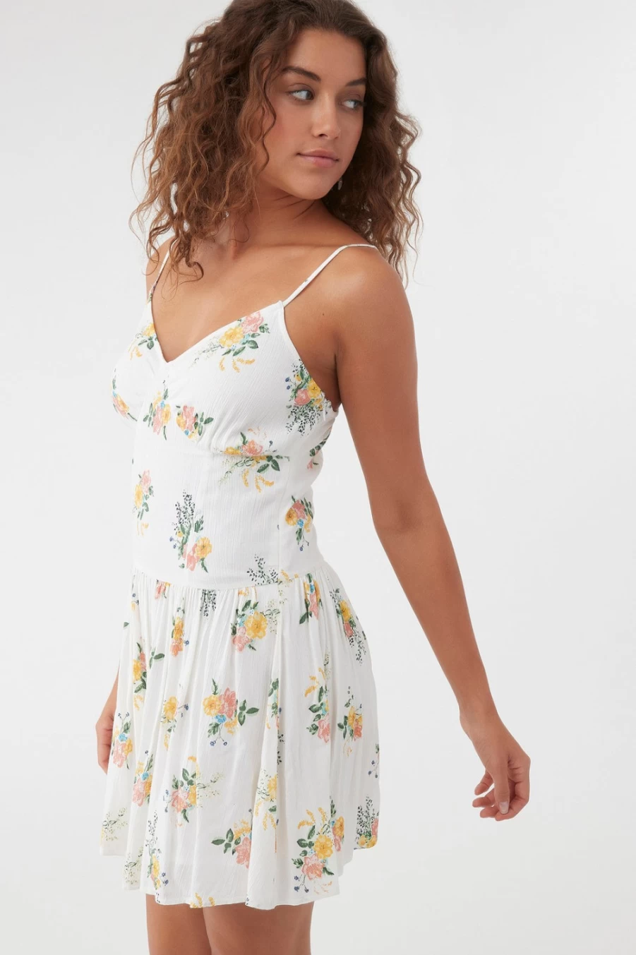 O'Neill Women's Slade Dress in Winterwhite - Elegant Winter White Dress for Women