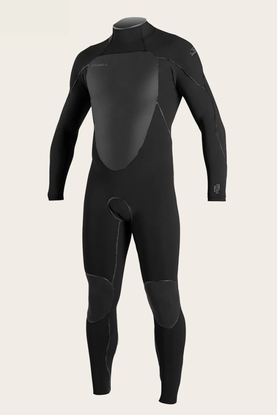 O'Neill Men's 3/2mm Back Zip Full Wetsuit - Black (Blk/Blk/Blk)