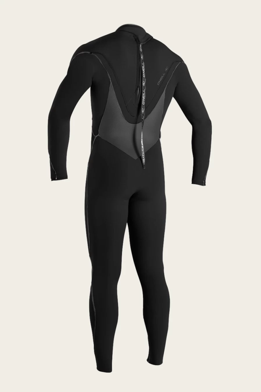 O'Neill Men's 3/2mm Back Zip Full Wetsuit - Black (Blk/Blk/Blk)