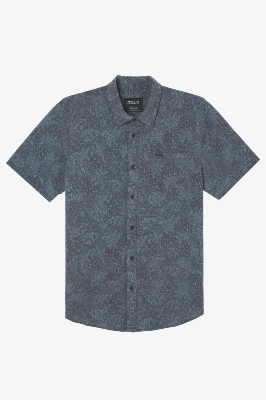 O'Neill Men's TRVLR UPF Traverse Standard Shirt - Black Sun Protection Travel Shirt