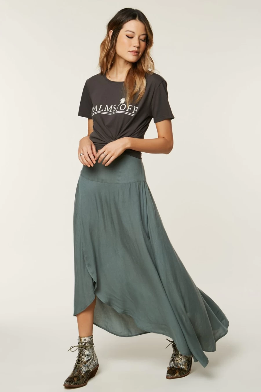 O'Neill Women's Balsam Green Ambrosio Skirt