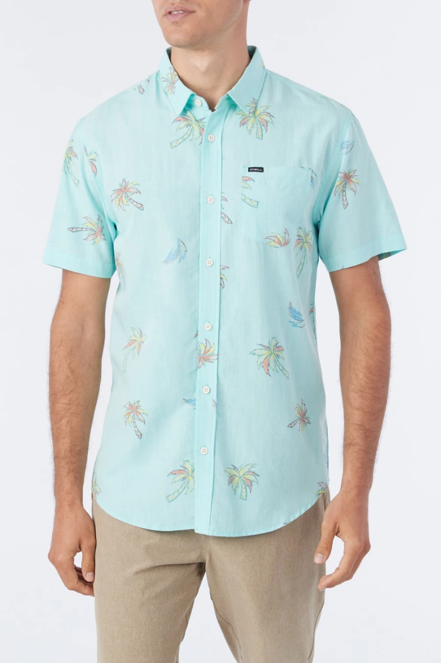 O'Neill Men's Turquoise Eco Standard Shirt - Oasis Collection